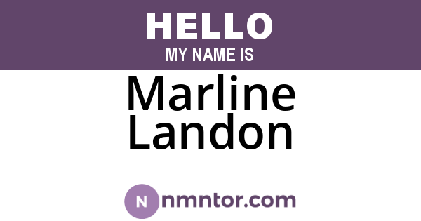 Marline Landon