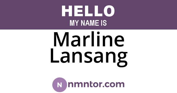 Marline Lansang