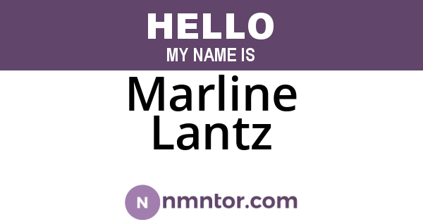 Marline Lantz