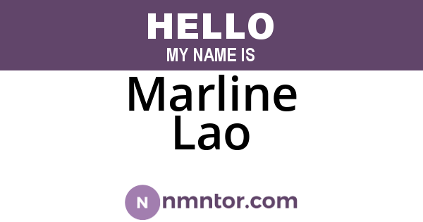 Marline Lao
