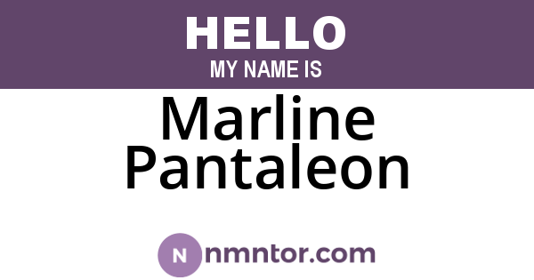 Marline Pantaleon