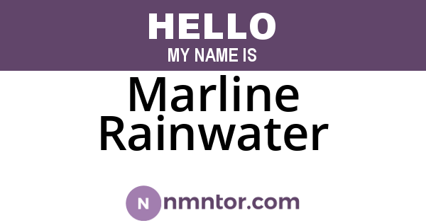 Marline Rainwater