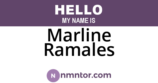 Marline Ramales