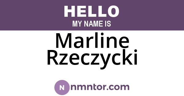 Marline Rzeczycki