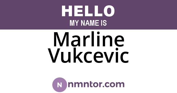 Marline Vukcevic