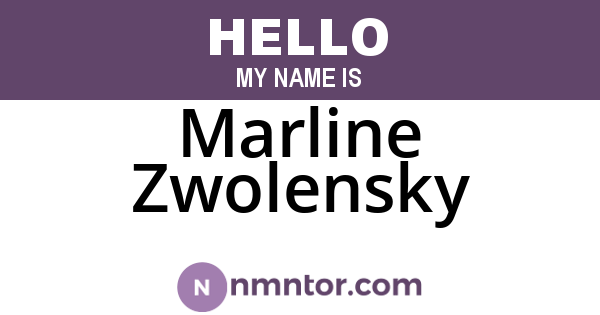 Marline Zwolensky