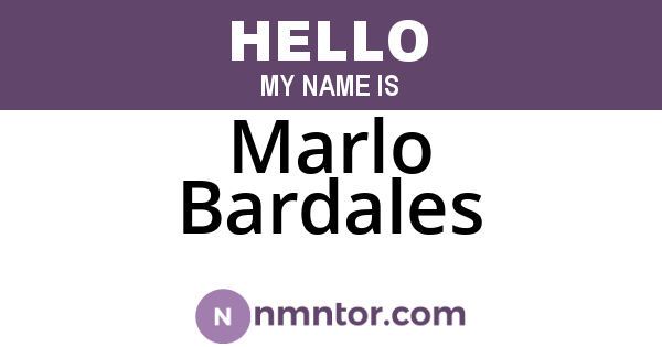 Marlo Bardales