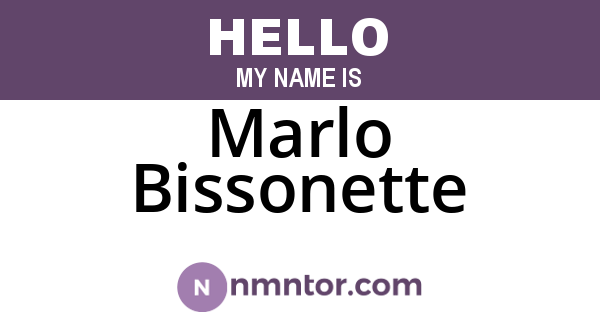 Marlo Bissonette