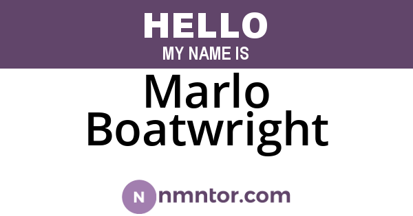 Marlo Boatwright
