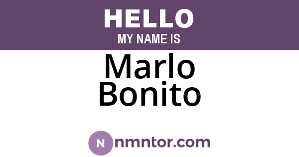 Marlo Bonito