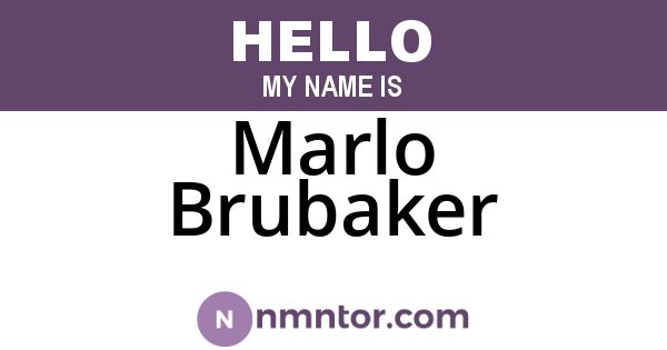 Marlo Brubaker