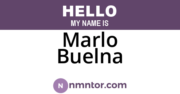 Marlo Buelna