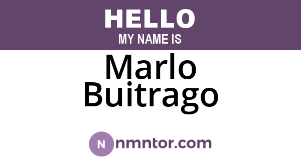 Marlo Buitrago