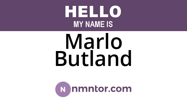Marlo Butland
