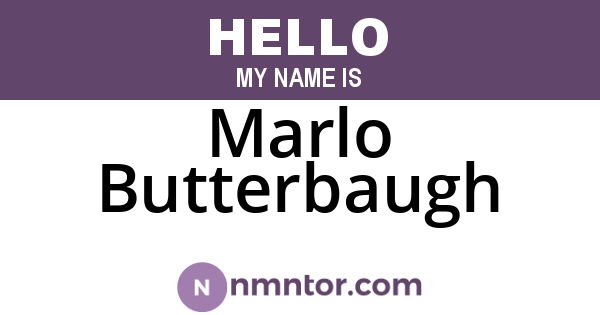 Marlo Butterbaugh