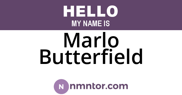 Marlo Butterfield