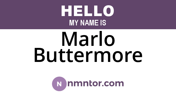 Marlo Buttermore