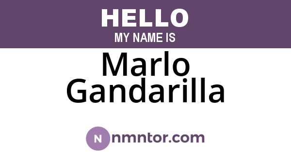 Marlo Gandarilla