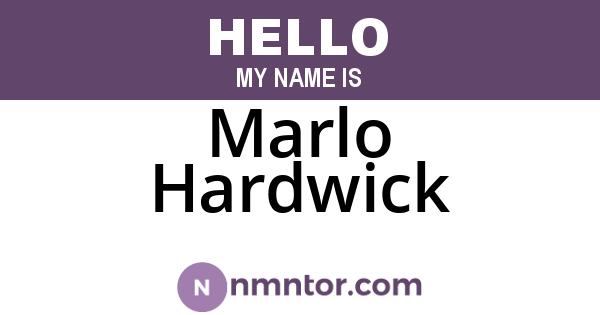 Marlo Hardwick