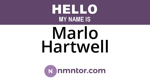 Marlo Hartwell