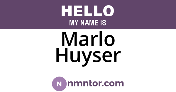 Marlo Huyser