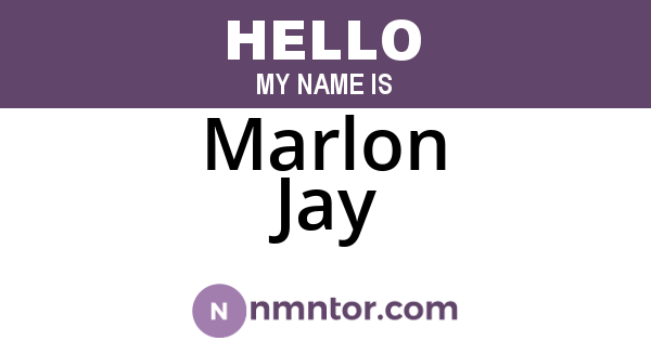 Marlon Jay