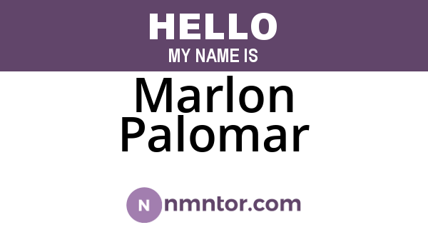 Marlon Palomar