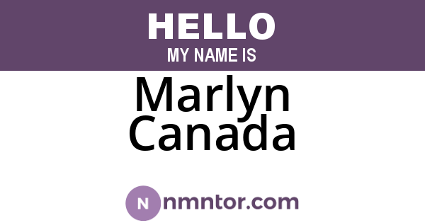 Marlyn Canada