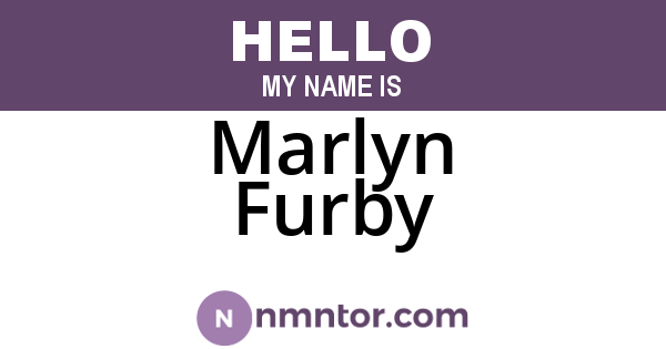 Marlyn Furby