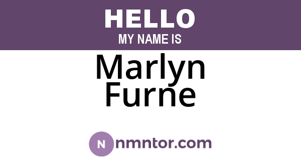 Marlyn Furne