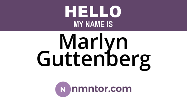Marlyn Guttenberg