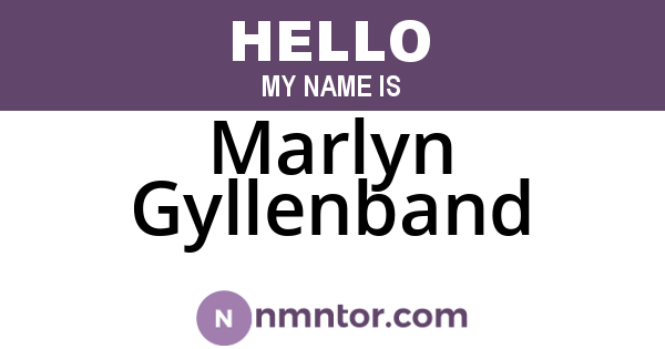 Marlyn Gyllenband