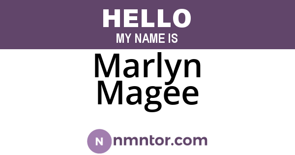 Marlyn Magee