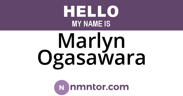 Marlyn Ogasawara