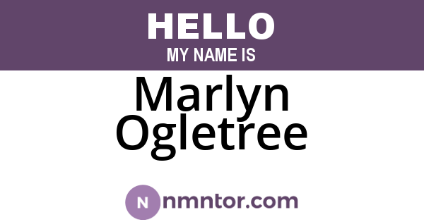 Marlyn Ogletree