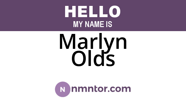 Marlyn Olds