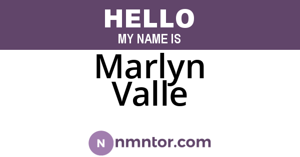 Marlyn Valle