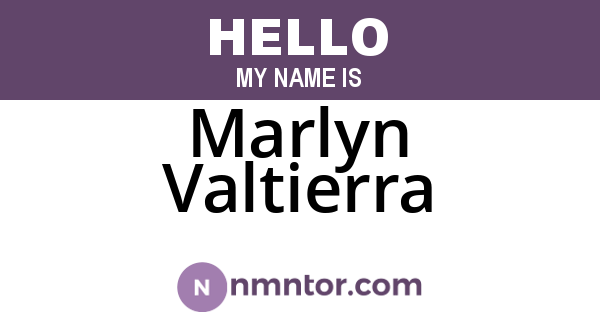 Marlyn Valtierra