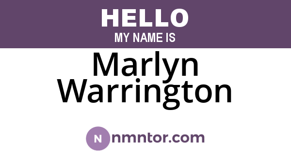 Marlyn Warrington