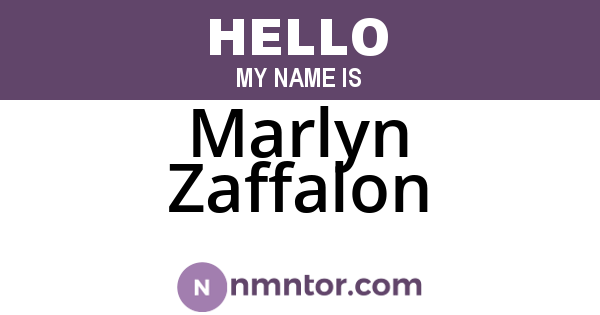 Marlyn Zaffalon