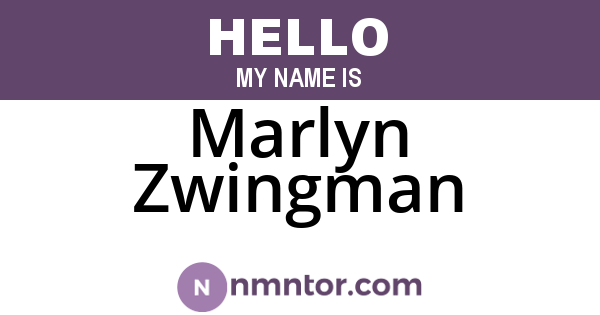 Marlyn Zwingman