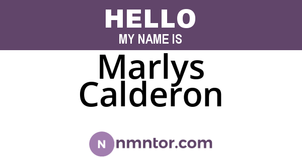 Marlys Calderon