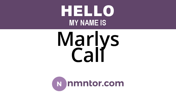 Marlys Call