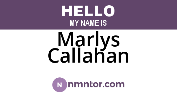 Marlys Callahan