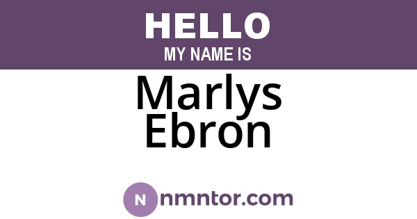 Marlys Ebron