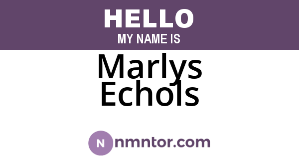 Marlys Echols