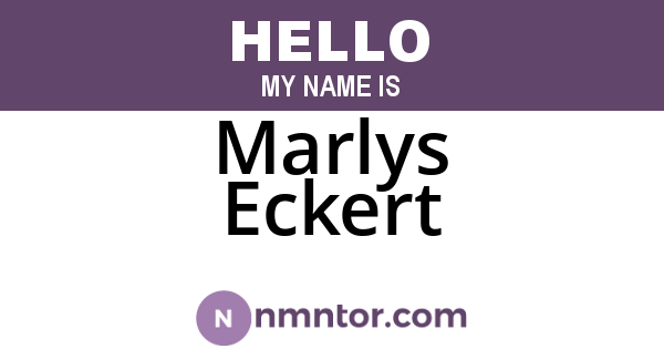 Marlys Eckert