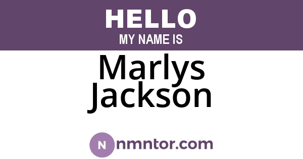 Marlys Jackson