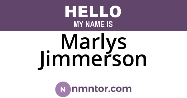 Marlys Jimmerson