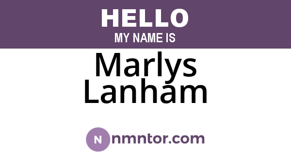 Marlys Lanham